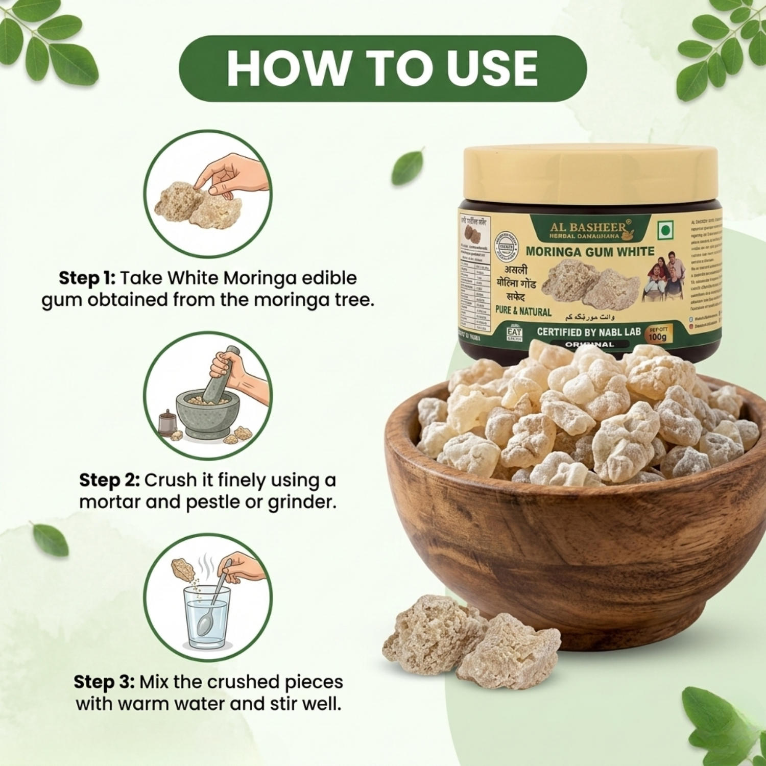 Moringa White Gum